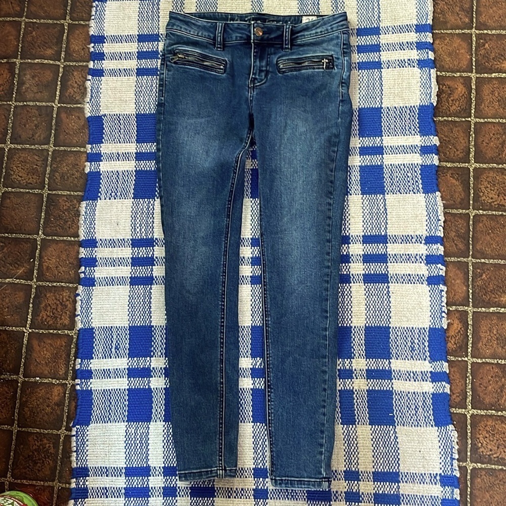 Free People - We the Free Jet low rise medium wash skinny blue jeans - size 26